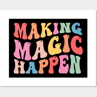 Making Magic Happen Matching Family Posters and Art